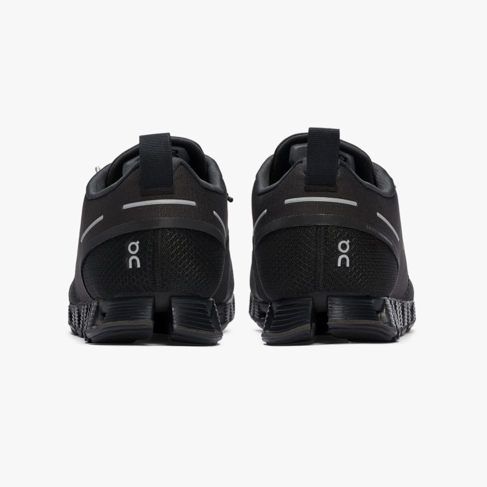 Men's QC Cloud Waterproof Road Running Shoes Black Website | UK-908235