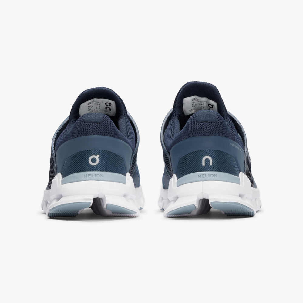 Men's QC Cloudswift Road Running Shoes Blue Website | UK-702453