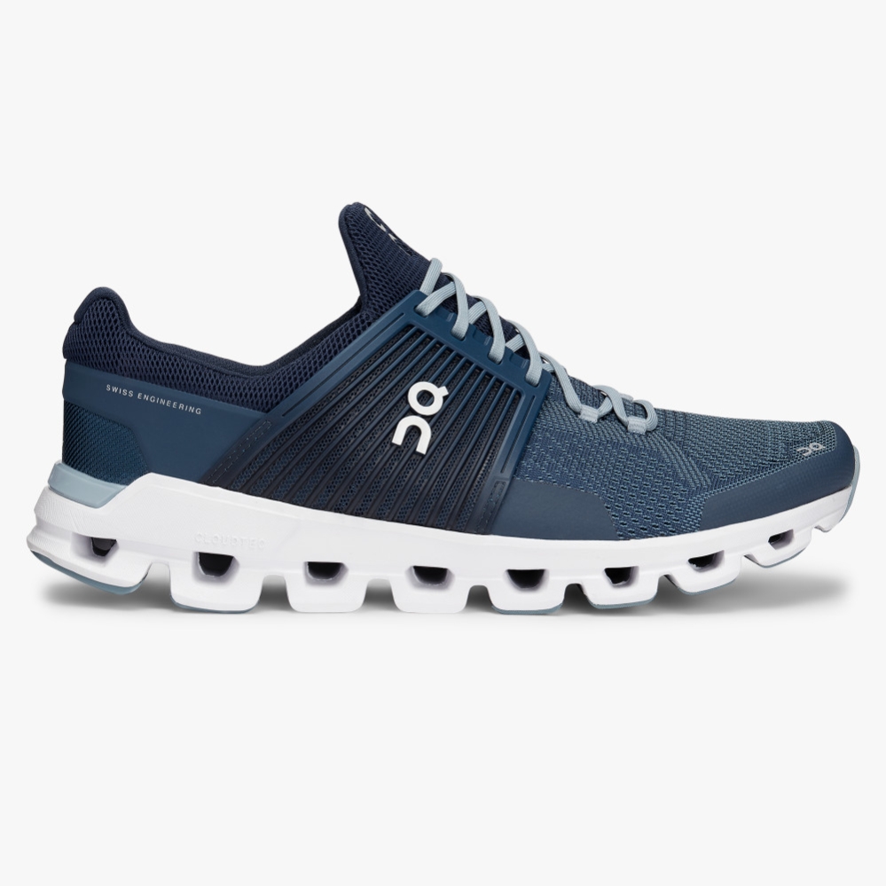 Men\'s QC Cloudswift Road Running Shoes Blue Website | UK-702453