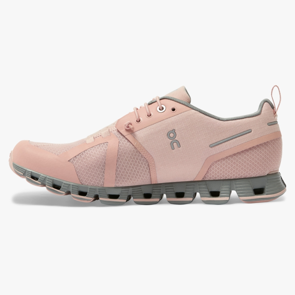 Women's QC Cloud Waterproof Road Running Shoes Rose Website | UK-791462