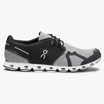 Men's QC Cloud Road Running Shoes Black Website | UK-039854