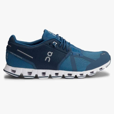 Men's QC Cloud Road Running Shoes Blue Website | UK-958720