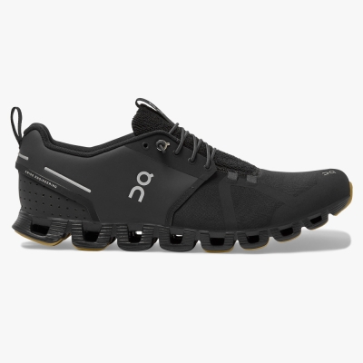 Men's QC Cloud Terry Road Running Shoes Black Website | UK-408135