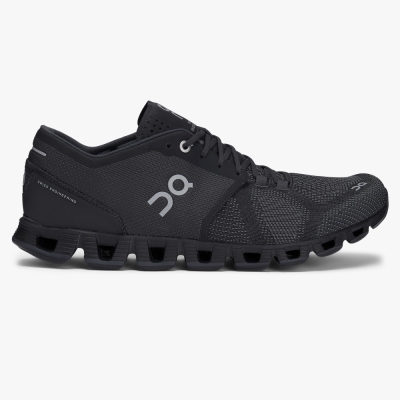 Men's QC Cloud X Training Shoes Black Website | UK-814209